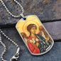 Archangel Barachiel Dog Tag military pendant necklace
