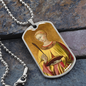 Saint Lucy Dog Tag military pendant necklace