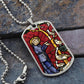 Saint Francis of Assisi Patrron of Animals Dog Tag pendant necklace