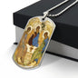 Holy Trinity Old Testament Military Dog Tag Pendant Necklace