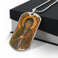 St Clare of Assisi dog tag necklace