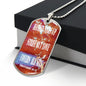 Hatred stirs up strife but love covers all sins. Proverbs 10:12. Dog Tag military pendant necklace, military ball chain