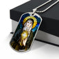 St Clare of Assisi Dog Tag necklace