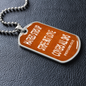 Hatred stirs up strife but love covers all sins. Proverbs 10:12. Dog Tag military pendant necklace, military ball chain