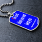 The Lord bless you and keep you, Numbers 6:24, Dog tag pendant necklace, military ball chain