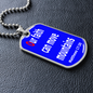 Our Faith Can Move Mountains, Matthews 17:20, Dog Tag military pendant necklace
