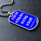 Set your mind on things above, not on things on the earth. Colossians 3:2, Dog tag pendant necklace, military ball chain