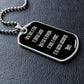 Gloria Patri LATIN dog tag pendant necklace