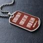 Hatred stirs up strife but love covers all sins. Proverbs 10:12. Dog Tag military pendant necklace, military ball chain