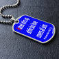 Hatred stirs up strife, But love covers all sins. Proverbs 10:12. Dog Tag pendant necklace, military ball chain