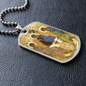Holy Trinity Old Testament Military Dog Tag Pendant Necklace