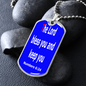 The Lord bless you and keep you, Numbers 6:24, Dog tag pendant necklace, military ball chain