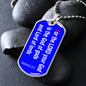 For the Lord your God is the God of gods and Lord of Lords, Deuteronomy 10:17, dog tag military pendant necklace
