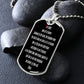 Our Father dog tag pendant necklace
