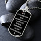 Padre Nuestro Spanish dog tag pendant necklace