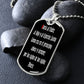 Gloria Al Padre Spanish dog tag pendant necklace