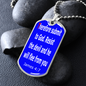 Therefore submit to God. Resist the devil and he will flee from you. James 4:7. Dog tag military pendant necklace. Military ball necklace.