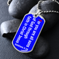 For you are all sons of God through faith in Christ Jesus, dog tag military pendant necklace