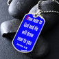 Draw near to God and He will draw near to you. James 4:8. Dog Tag pendant necklace. Military ball chain