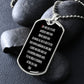 Pater Noster LATIN dog tag pendant necklace