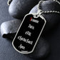 In Nomine Patris LATIN Dog Tag pendant necklace