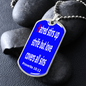 Hatred stirs up strife, But love covers all sins. Proverbs 10:12. Dog Tag pendant necklace, military ball chain