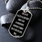 Glory to the Father dog tag pendant necklace