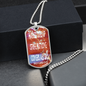 Hatred stirs up strife but love covers all sins. Proverbs 10:12. Dog Tag military pendant necklace, military ball chain
