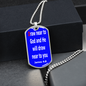 Draw near to God and He will draw near to you. James 4:8. Dog Tag pendant necklace. Military ball chain