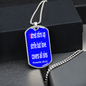 Hatred stirs up strife, But love covers all sins. Proverbs 10:12. Dog Tag pendant necklace, military ball chain