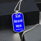 The Lord bless you and keep you, Numbers 6:24, Dog tag pendant necklace, military ball chain