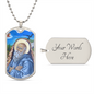 Saint Benedict of Nursia Dog Tag military pendant necklace