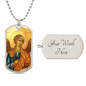 Archangel Raphael Dog Tag military pendant necklace