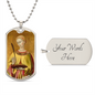 Saint Lucy Dog Tag military pendant necklace