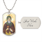 Saint Finnian of Clonard Dog Tag military pendant necklace
