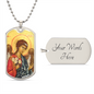 Archangel Barachiel Dog Tag military pendant necklace