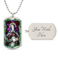 St Teresa of Avila dog tag necklace