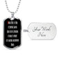 Gloria Patri LATIN dog tag pendant necklace