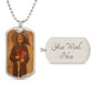 St Francis of Assisi dog tag necklace