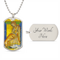 Saint Margaret of Scotland Dog Tag military pendant necklace
