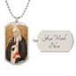 Saint Catherine of Siena Dog Tag military pendant necklace