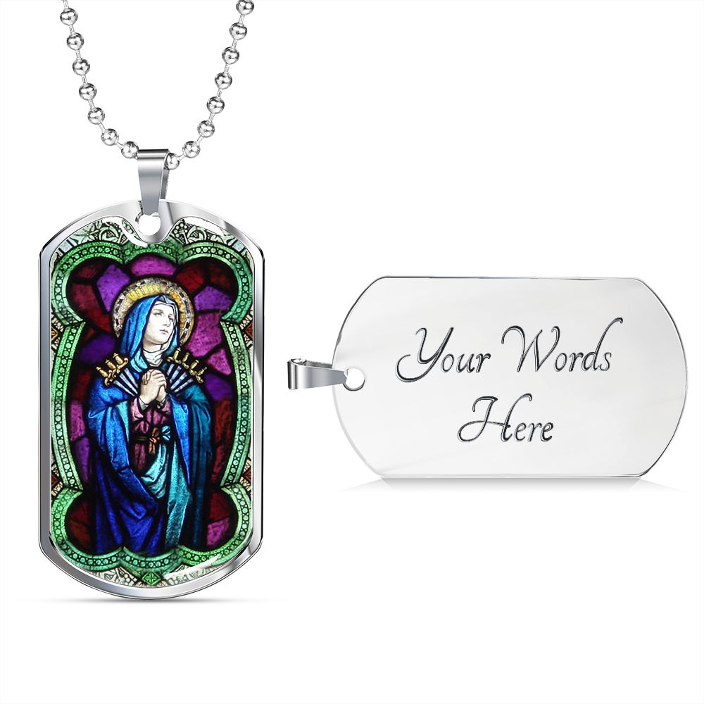 Our Lady of Sorrows, Mother of Sorrows, Our Lady Dolours, Seven Sorrows Mary, Sorrowful Mother, Our Lady of Piety pendant necklace