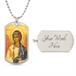 Guardian Angel  Dog Tag  necklace