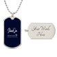 Dog Tag necklace NEW