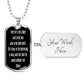 Glory be to the Father Dog Tag pendant necklace