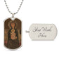 Madonna and Child Margaritonne dog tag necklace