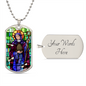 Saint Abigail Dog Tag military necklace