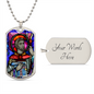 Saint Columba of Iona Dog Tag military pendant necklace