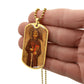 St Francis of Assisi dog tag necklace
