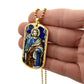 St Joseph dog tag necklace
